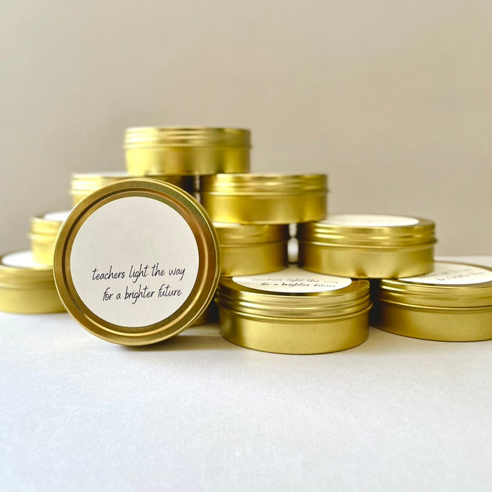 Latas de velas personalizadas - regalos para bodas y eventos