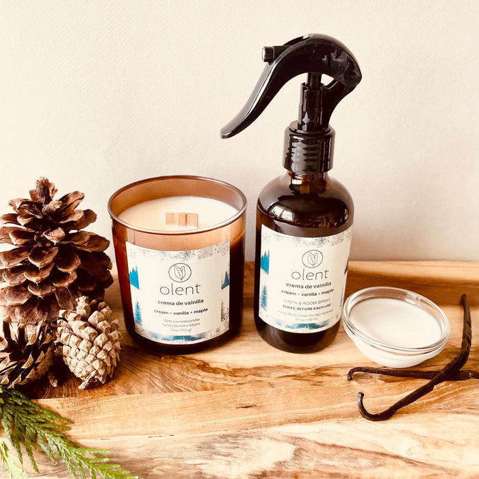 seasonal candle & spray bundle