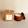 limited edition vintage glass vessel candle, crema de cardamomo, olent Miami